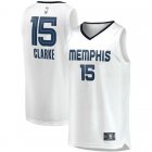 Camiseta Brandon Clarke 15 Memphis Grizzlies Fast Break Replica Blanco Hombre